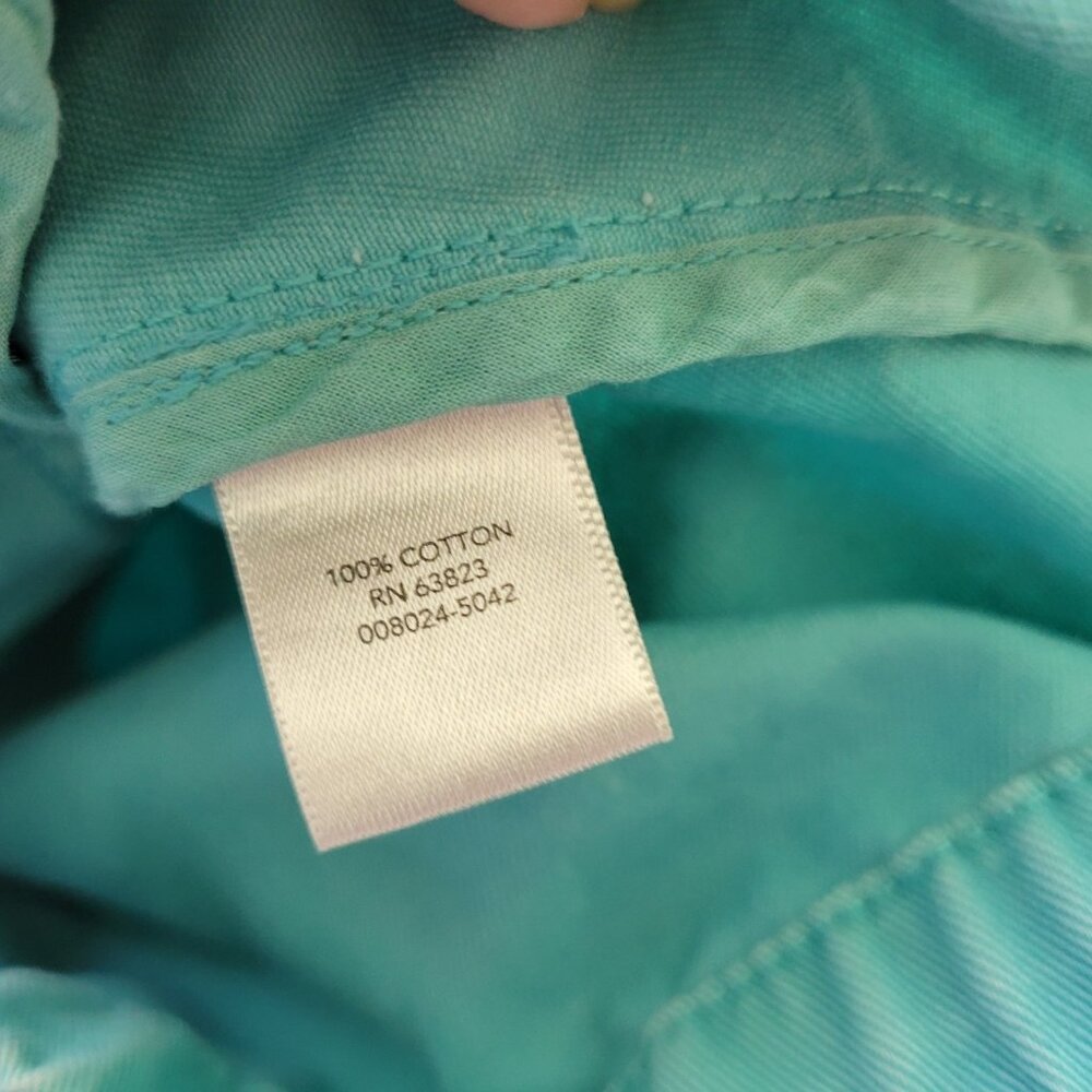 CJ Banks Womens Jacket Extra Large XL Denim Baby Blue Pockets Zip Snap SWE144E - Picture 9 of 10